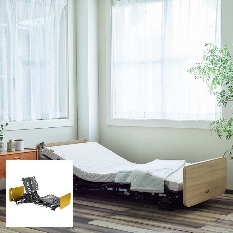 FE6030[T] 電動リクライニングベッドフレーム（マットレス付き）：ベッド