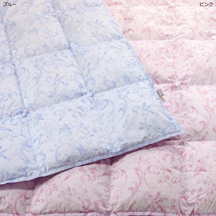 QL9601 羽毛掛け布団（肌掛け） (ダブル) 190×210cm 0.4kg（詰めもの重量）：羽毛布団