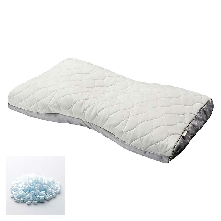 FA6020 ファインクオリティプレミアム　エラストマーパイプ枕：枕　肩　枕　高さ調整　洗濯　肩こり　首こり　パイプ