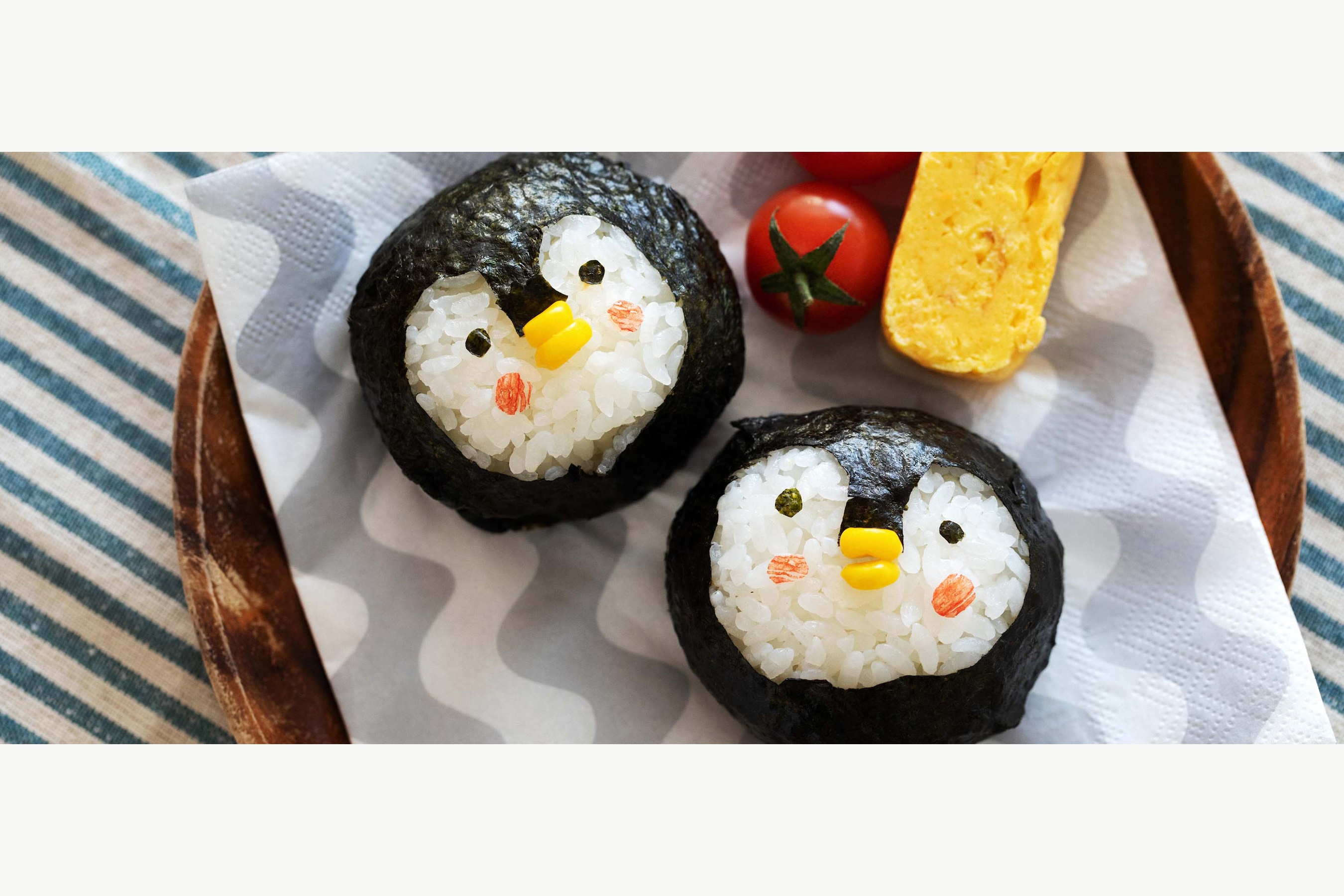 まんまる顔の「ペンギンおにぎり」