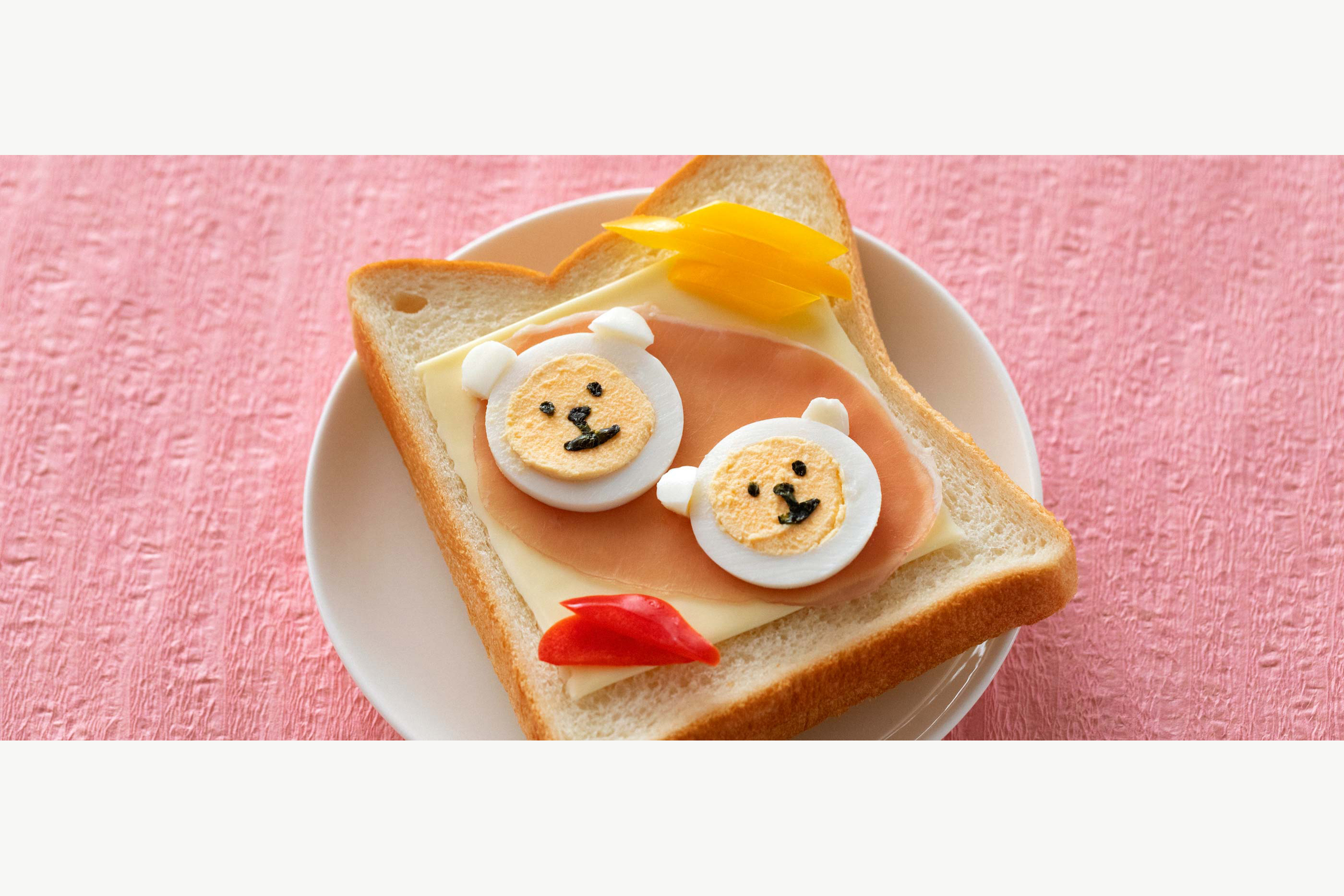 癒し系のかわいさ！「くまさんトースト」