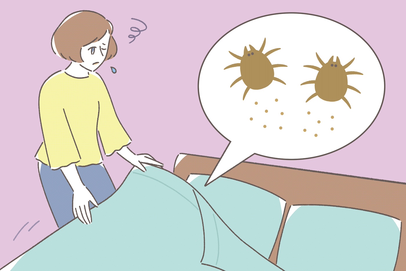 布団でのダニ対策はどうすればいい？繁殖の原因や刺された場合の対処法を紹介