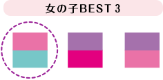 女の子 BEST3