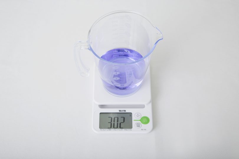 再び水量を計測する