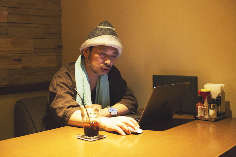 サウナハット・館内着・タオルはタナカ先生のふだんの装い
