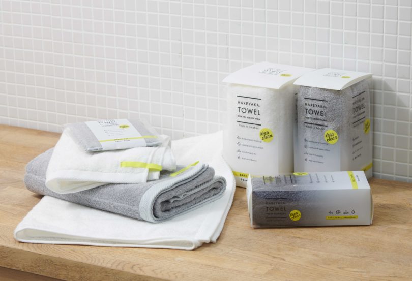 ニオイ菌を抑える特殊な糸で織り上げた＜HAREYAKA TOWEL＞