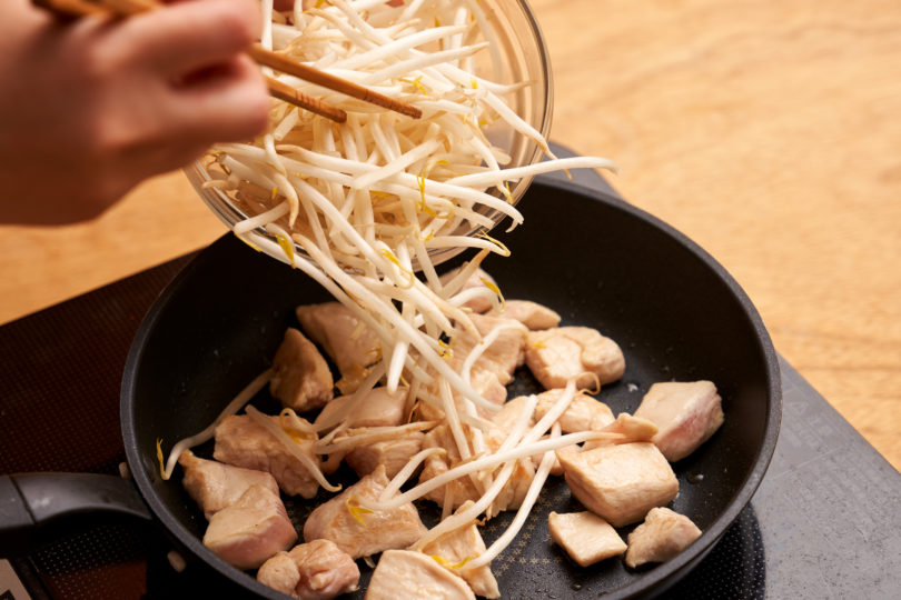 その他の食材と炒めて完成