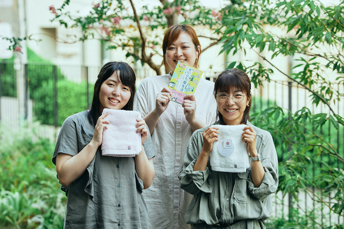 千葉愛(左)、安藤咲(中央)、和田恵美子(右)