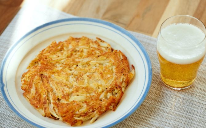明太ジャガバターガレット完成