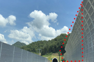 高速道路の防音壁に使用されている吸音材