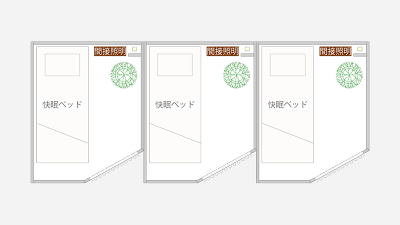 ちょっと寝ルーム ブース設置型モデル
