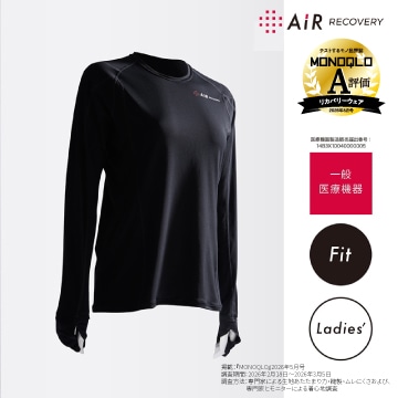 ［エアーリカバリー］スリープテックウェア フィットタイプ レディーストップス