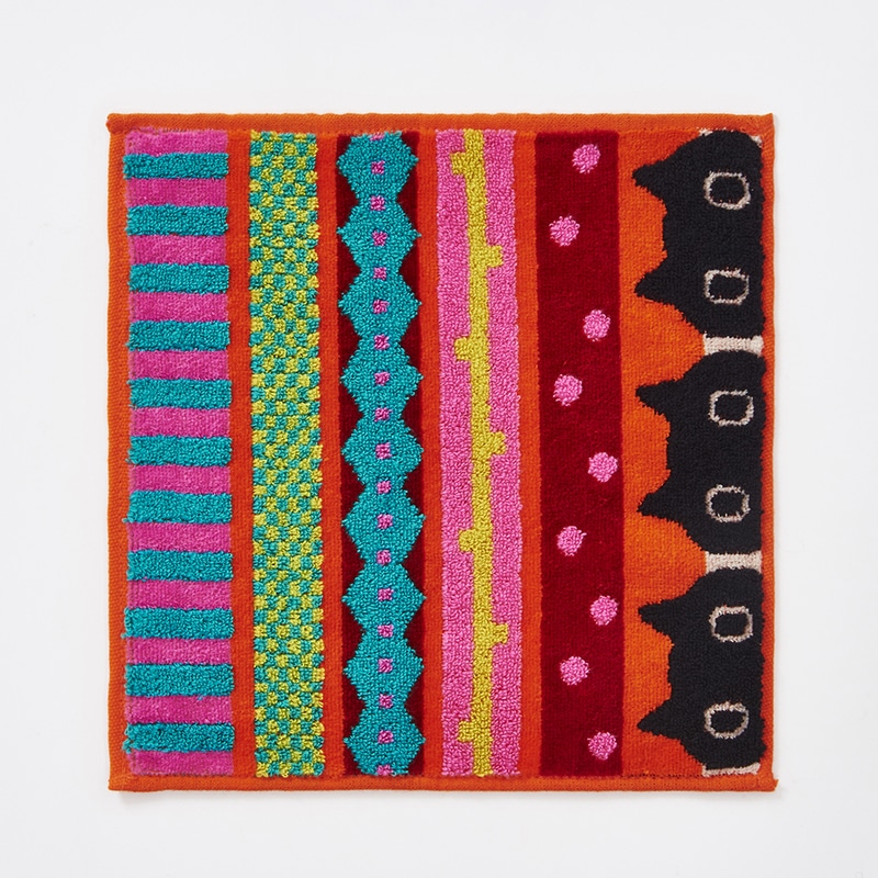 アツコマタノ ミニタオル(（ミニタオル）25×25cm オレンジ): タオル