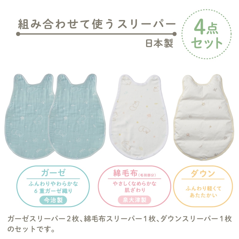 組み合わせて使うスリーパー4枚組