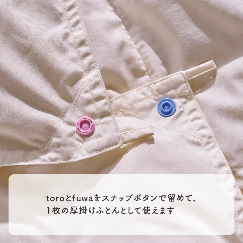 003 torofuwa 洗える羽毛掛けふとん［ダック］（通年使い羽毛ふとん