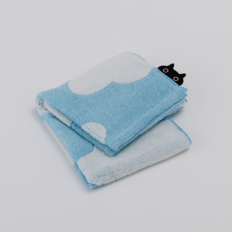 とこちゃんさん、専用24綿麻水色 アツコマタノ フェイスタオル(（フェイスタオル）34×75cm ブルー