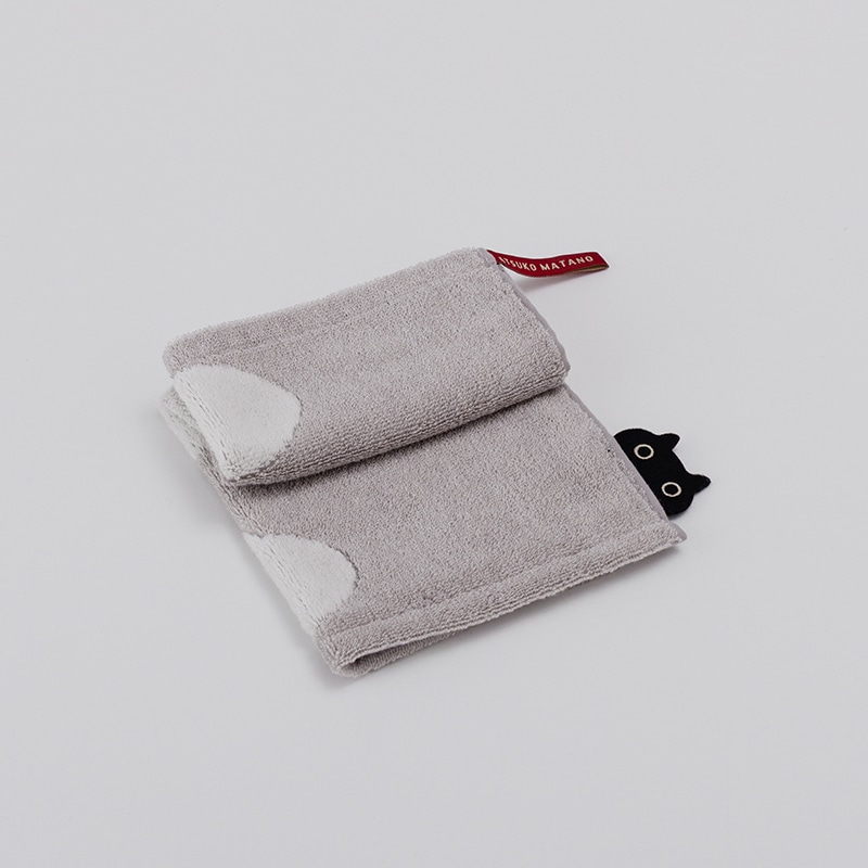 アツコマタノ ウォッシュタオル(（ウォッシュタオル）34×35cm グレー