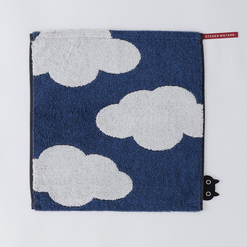 アツコマタノ ウォッシュタオル(（ウォッシュタオル）34×35cm ネイビー
