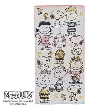 ピーナッツ バスタオル cp00(（バスタオル）60×120cm ホワイト