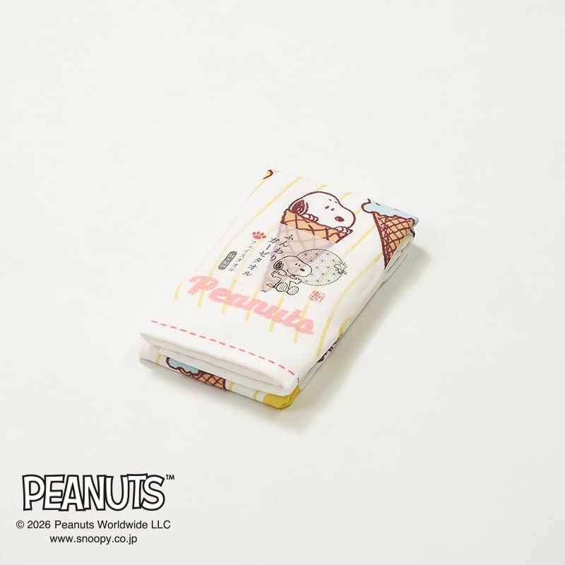 ピーナッツ フェイスタオル cp00(（フェイスタオル）34×80cm ホワイト