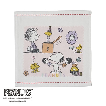 PEACE MAKER鐵　ミニタオル他 ピーナッツ ミニタオル cp00(（ミニタオル）25×25cm ピンク): タオル