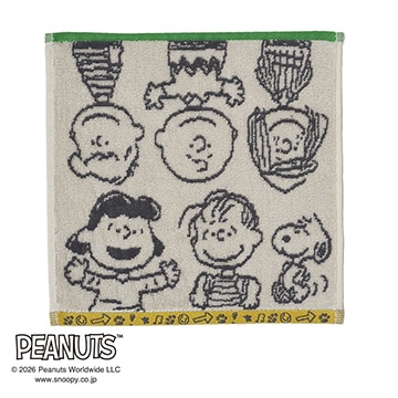 ピーナッツ ミニタオル cp00(（ミニタオル）25×25cm アイボリー