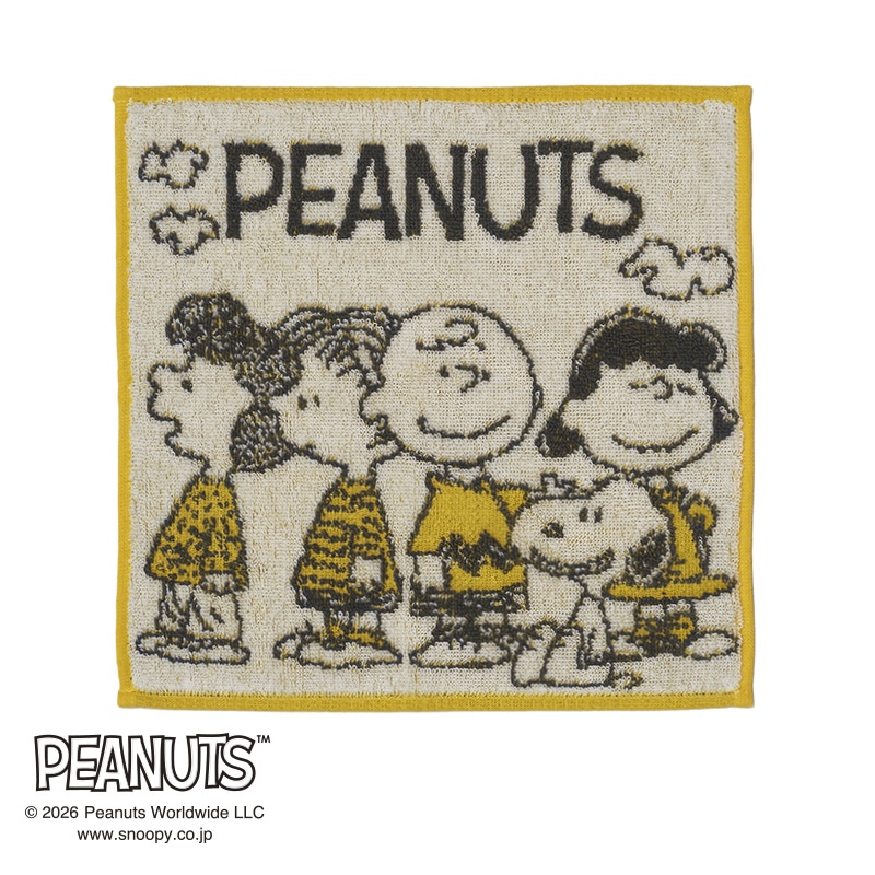 ピーナッツ ミニタオル（箱パッケージ入り）(（ミニタオル）25×25cm