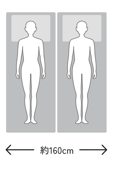 クイーンサイズ 幅約160cm
