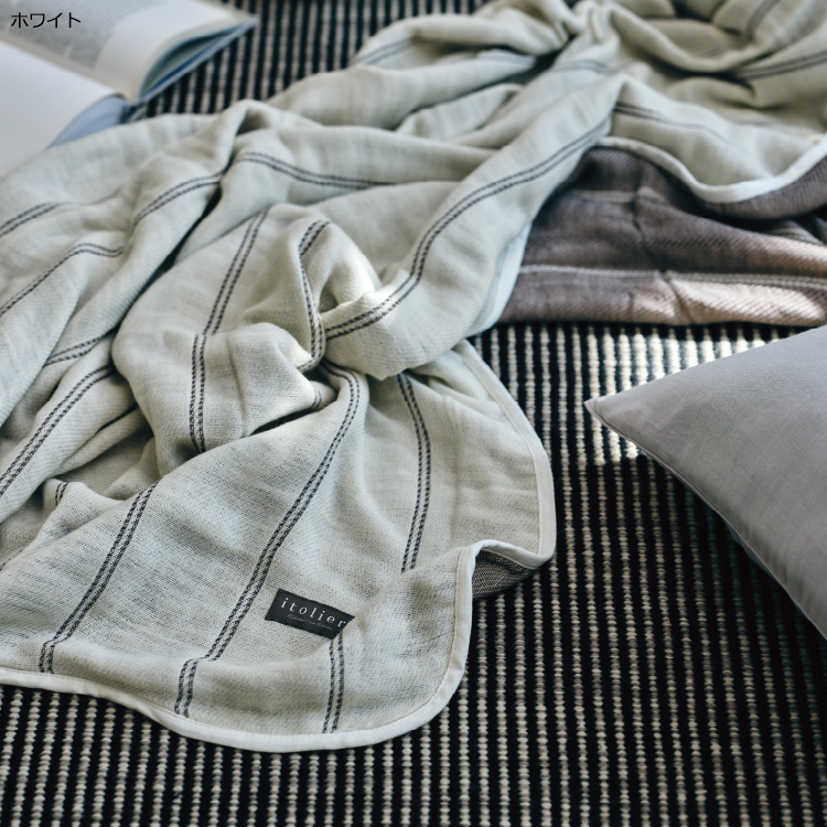 IT5607 ガーゼケット(ウール混) (シングル)約140×200cm