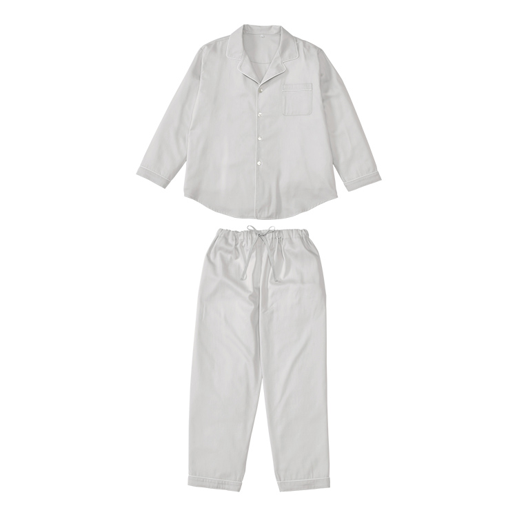 NM4603 コスメティックスナイトウェア(サテン テーラード) (L)ユニセックス