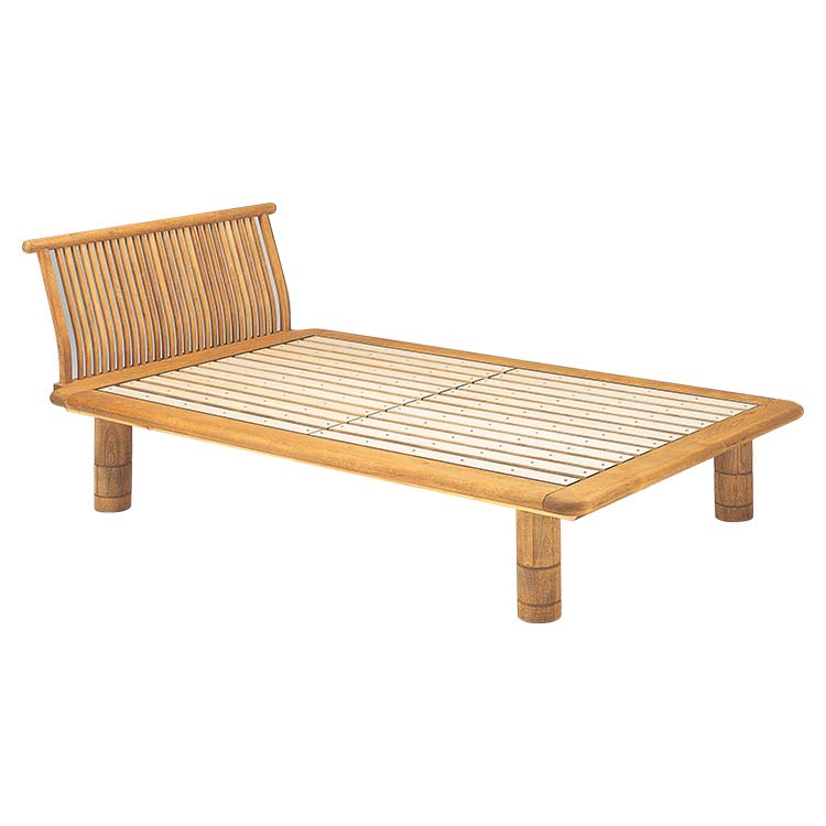 FM-08新高間 ヘッドスタイル　ベッド (セミダブル)132×230×87cm：ベッド