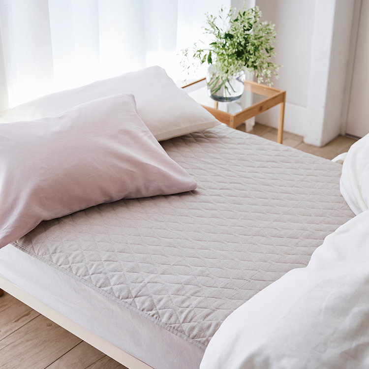 GA5014 本麻敷きパッド (ダブル)140×200cm