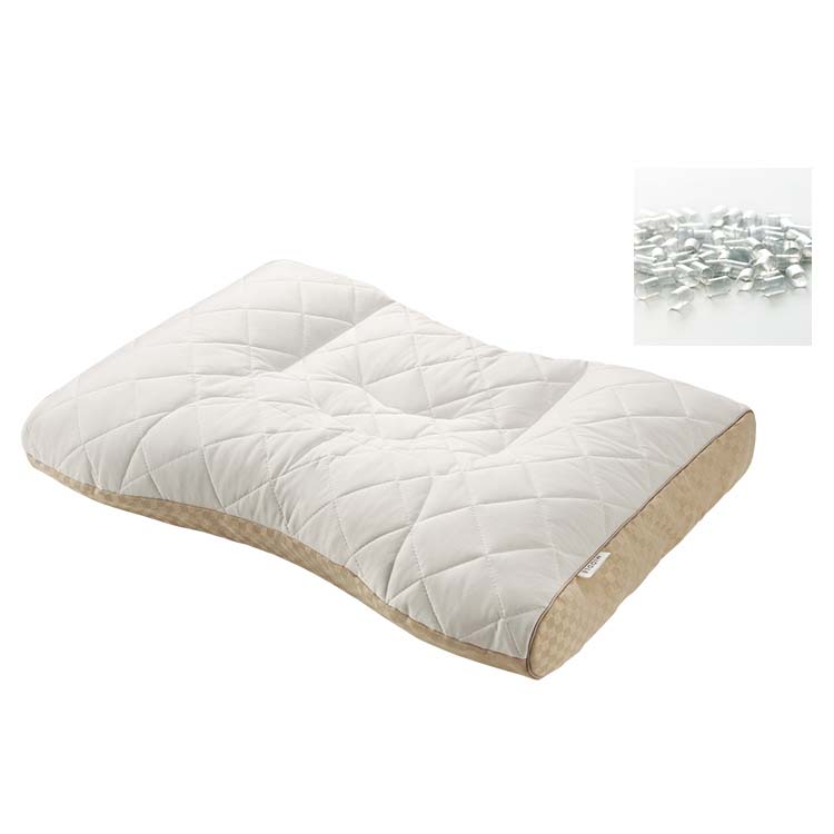 FA7010 ベーシッククオリティ　ミニパイプ枕 63×43cm：枕　肩　枕　高さ調整　洗濯　肩こり　首こり　パイプ