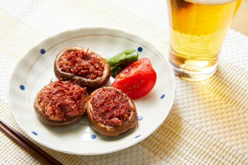 黒こしょうをかけると、大人な味に