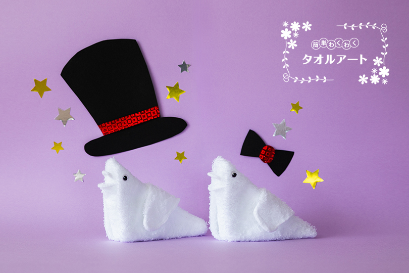 簡単 わくわく タオルアート 〜第21回　ハトの作り方〜