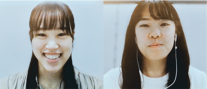 久米由希子（左）、永美佳容子（右）